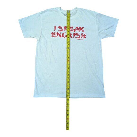 Vintage Y2K David & Goliath I Speak Engrish Size Large Asian Humor Obscure - Picture 6 of 7
